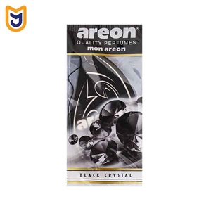 خوشبو کننده آویزی داخل کابین خودرو آرئون مدل mon areon رایحه کریستال مشکی
