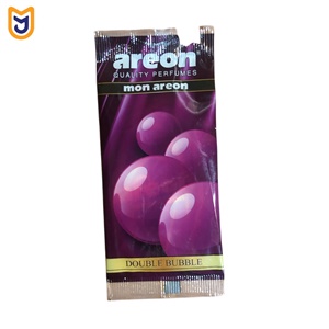 خوشبو کننده آویزی داخل کابین خودرو آرئون مدل mon areon رایحه Double Bubble